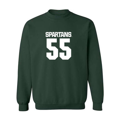 Michigan State - NCAA Men's Basketball : Coen Carr - Generic Shersey Crewneck Sweatshirt-0