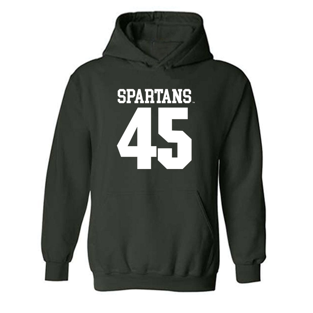 Michigan State - NCAA Football : Brady Pretzlaff - Generic Shersey Hooded Sweatshirt