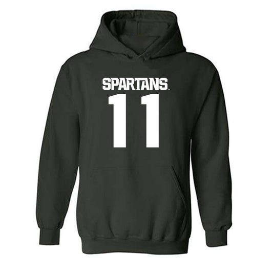 Michigan State - NCAA Football : Anelu Lafaele - Generic Shersey Hooded Sweatshirt-0