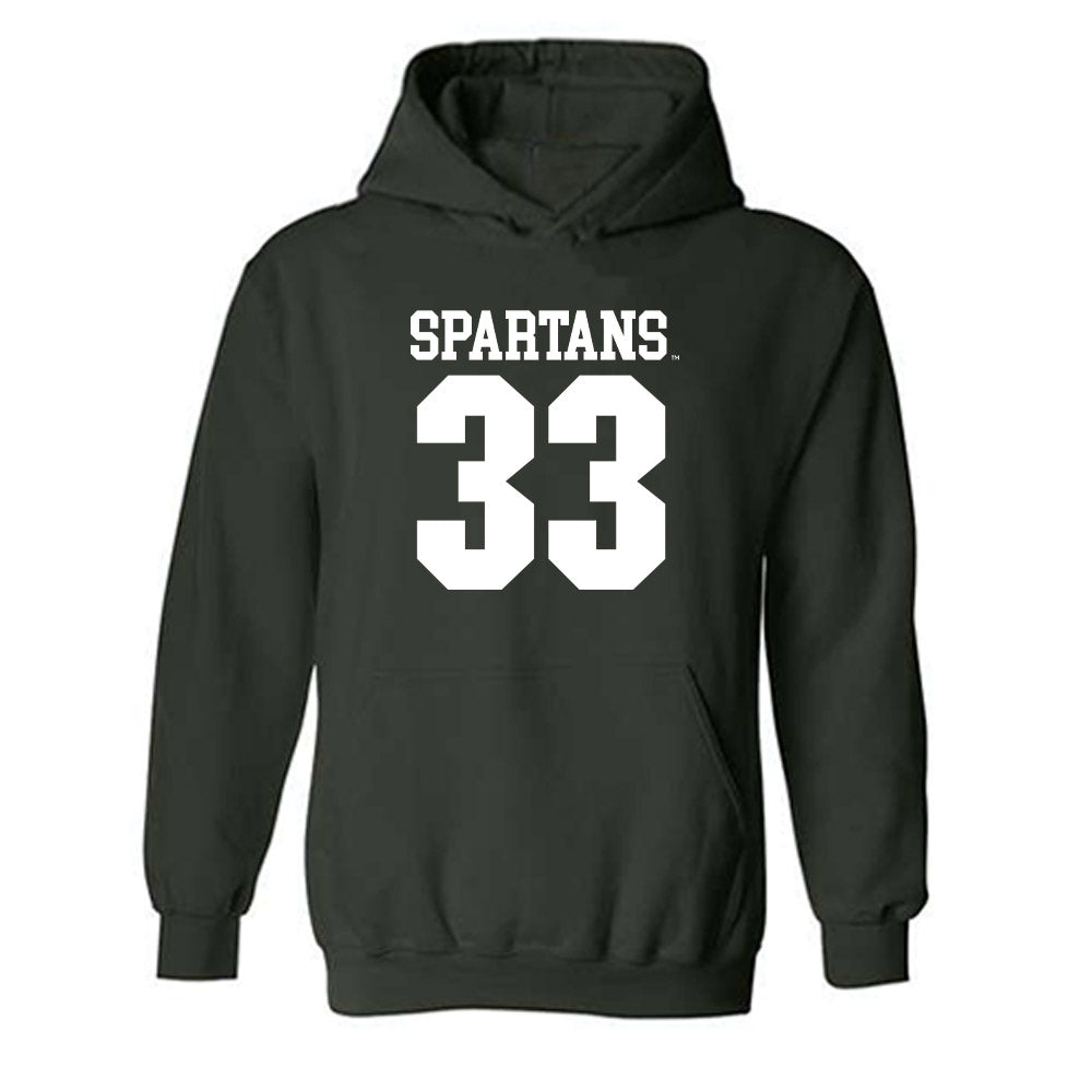 Michigan State - NCAA Women's Soccer : Lexi Grundler - Generic Shersey Hooded Sweatshirt