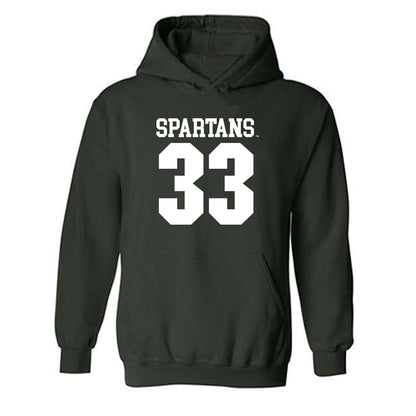 Michigan State - NCAA Women's Soccer : Lexi Grundler - Generic Shersey Hooded Sweatshirt