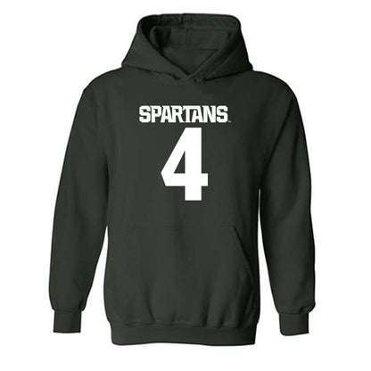 Michigan State - NCAA Softball : Natalie Lower - Generic Shersey Hooded Sweatshirt-0