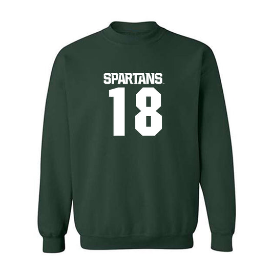 Michigan State - NCAA Football : Atticus Carridine - Generic Shersey Crewneck Sweatshirt-0