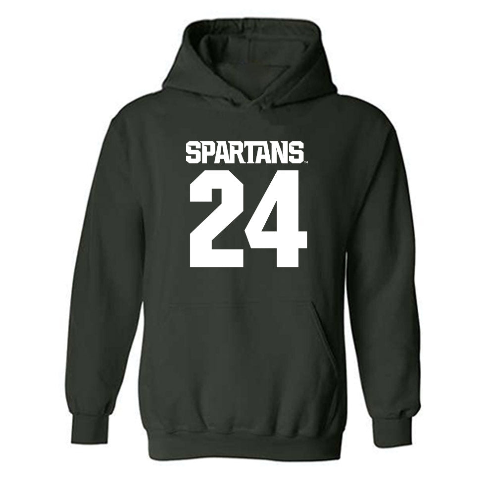 Michigan State - NCAA Football : Wilfred Pinnace - Generic Shersey Hooded Sweatshirt-0
