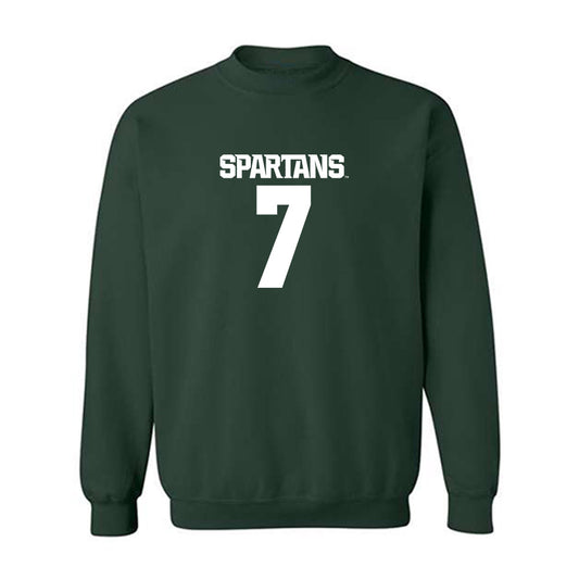 Michigan State - NCAA Men's Ice Hockey : David Gucciardi - Generic Shersey Crewneck Sweatshirt-0