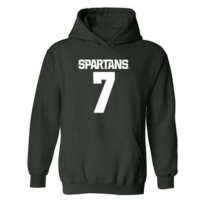 Michigan State - NCAA Football : Joshua Eaton - Generic Shersey Hooded Sweatshirt-0