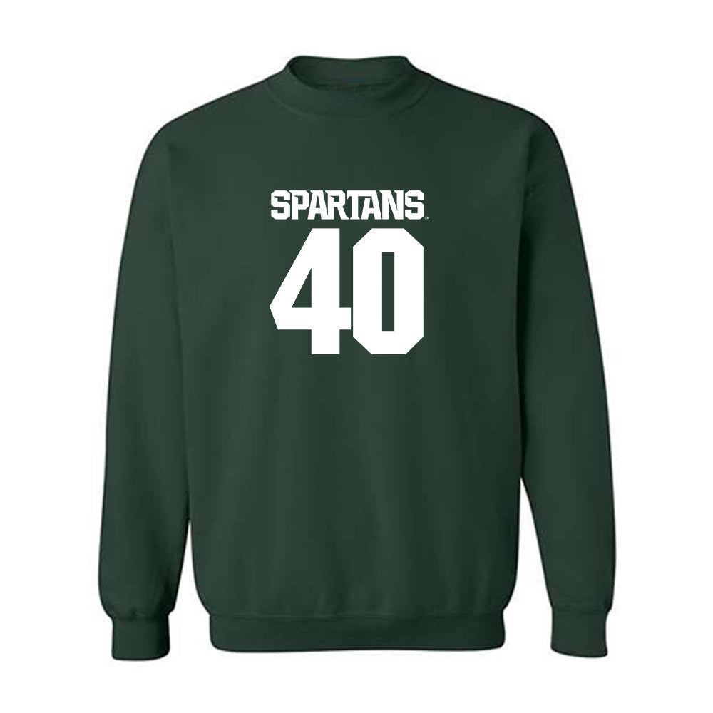 Michigan State - NCAA Men's Basketball : Brennan Walton - Generic Shersey Crewneck Sweatshirt-0