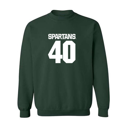 Michigan State - NCAA Men's Basketball : Brennan Walton - Generic Shersey Crewneck Sweatshirt-0