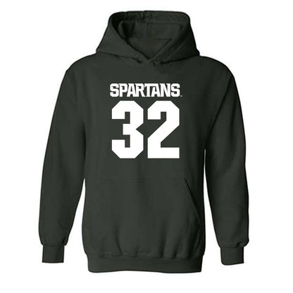 Michigan State - NCAA Men's Soccer : David Anderson - Generic Shersey Hooded Sweatshirt-0