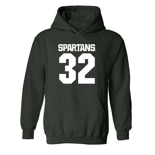 Michigan State - NCAA Men's Soccer : David Anderson - Generic Shersey Hooded Sweatshirt-0
