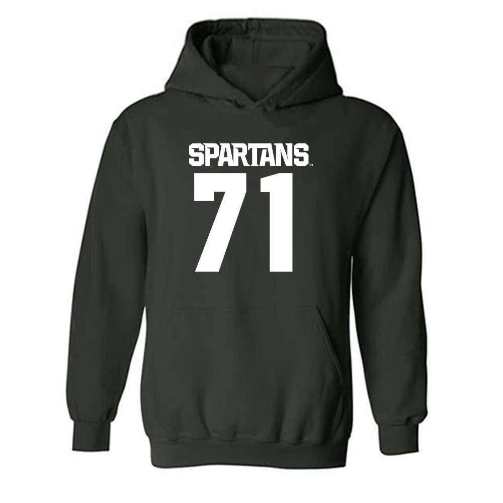 Michigan State - NCAA Football : Kristian Phillips - Generic Shersey Hooded Sweatshirt-0