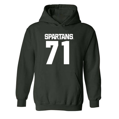 Michigan State - NCAA Football : Kristian Phillips - Generic Shersey Hooded Sweatshirt-0