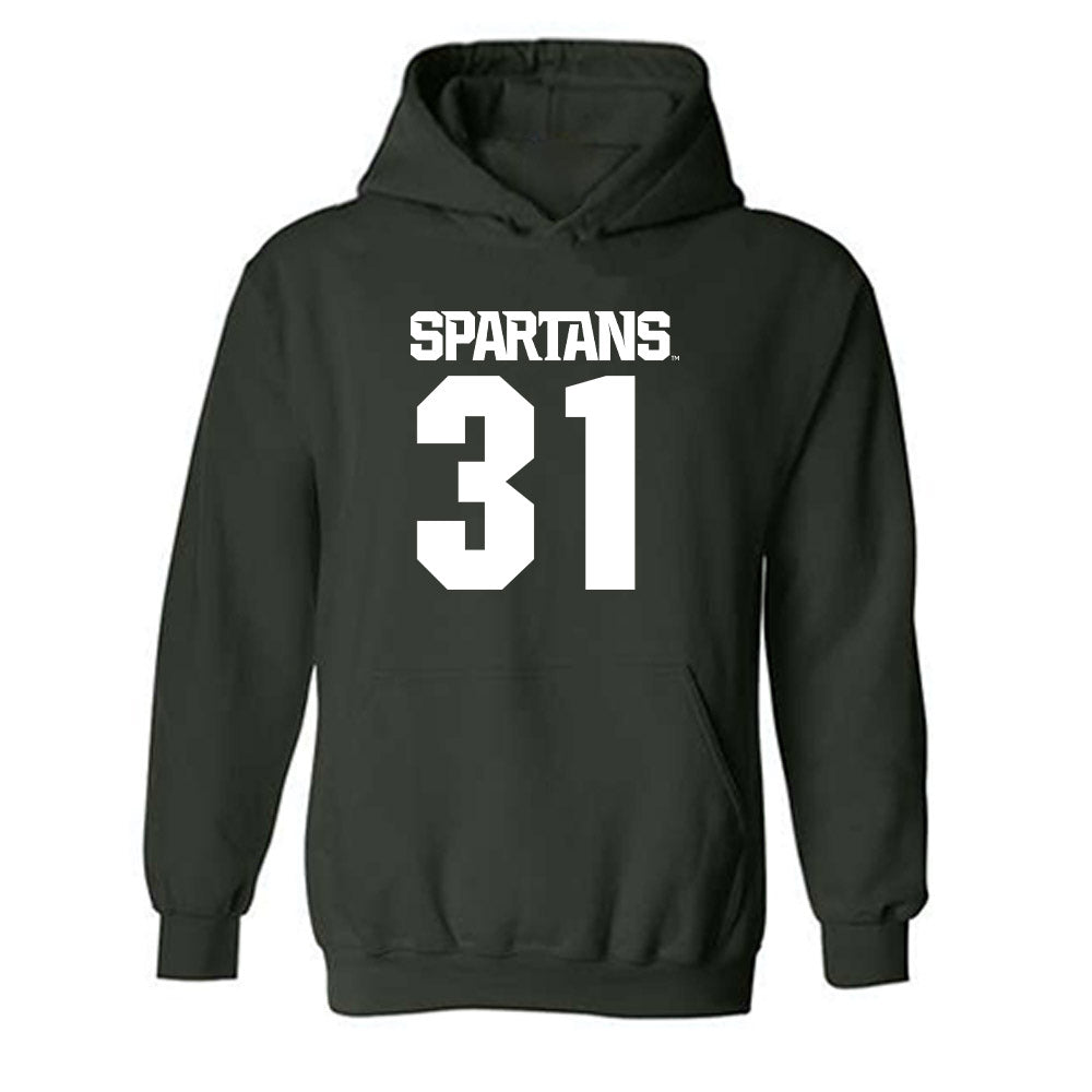 Michigan State - NCAA Women's Soccer : Ava Lutke - Generic Shersey Hooded Sweatshirt-0