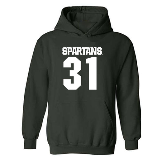 Michigan State - NCAA Women's Soccer : Ava Lutke - Generic Shersey Hooded Sweatshirt-0