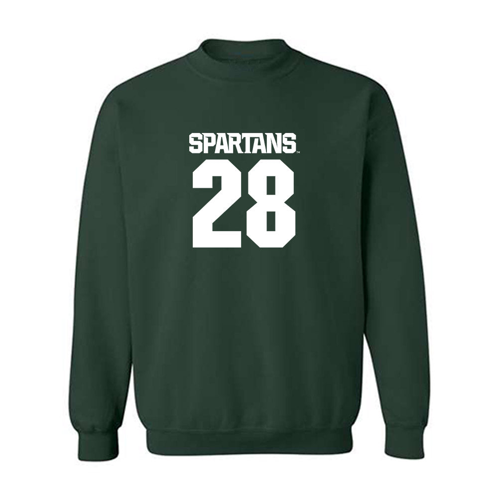 Michigan State - NCAA Baseball : Aidan Donovan - Generic Shersey Crewneck Sweatshirt-0
