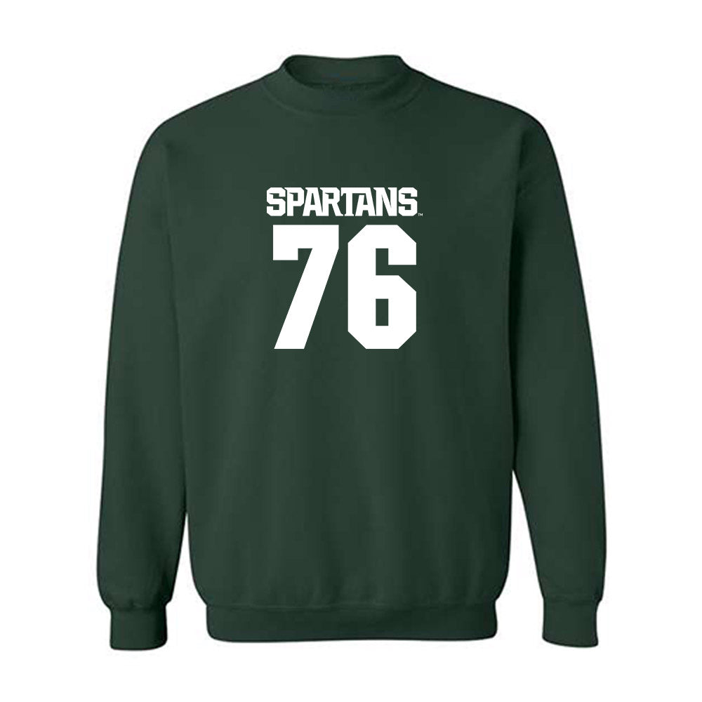 Michigan State - NCAA Football : Drew Nichols - Generic Shersey Crewneck Sweatshirt-0