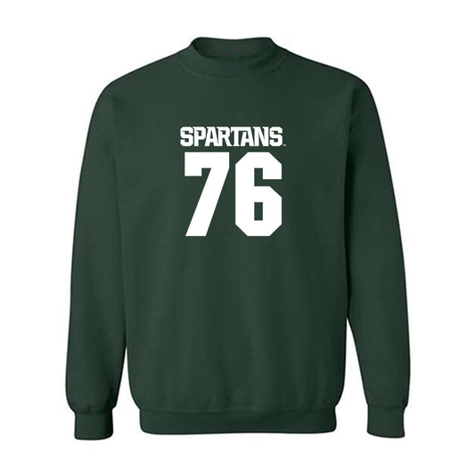Michigan State - NCAA Football : Drew Nichols - Generic Shersey Crewneck Sweatshirt-0