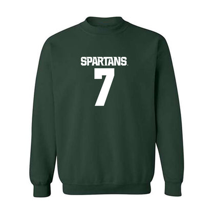 Michigan State - NCAA Women's Soccer : Aubree Ciampa - Generic Shersey Crewneck Sweatshirt-0