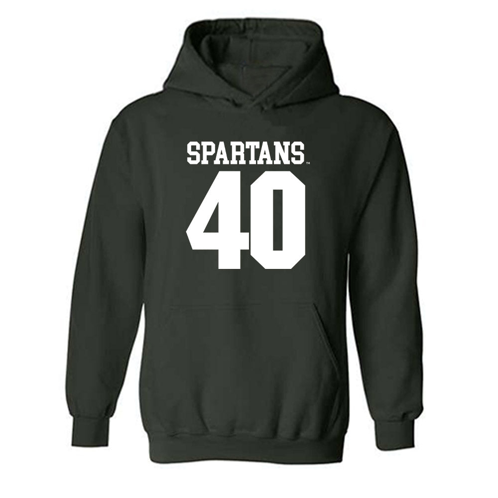 Michigan State - NCAA Football : Tarik Ahmetbasic - Generic Shersey Hooded Sweatshirt