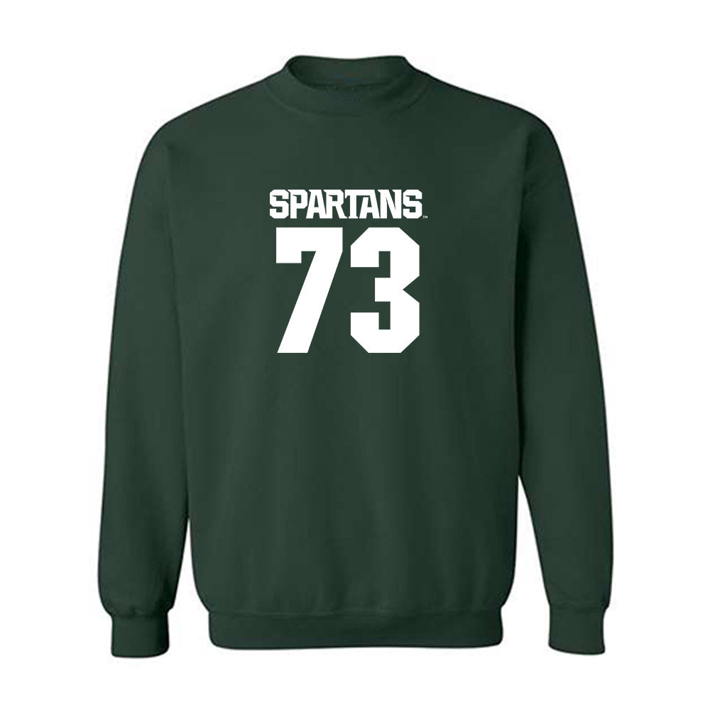 Michigan State - NCAA Football : Rustin Young - Generic Shersey Crewneck Sweatshirt-0