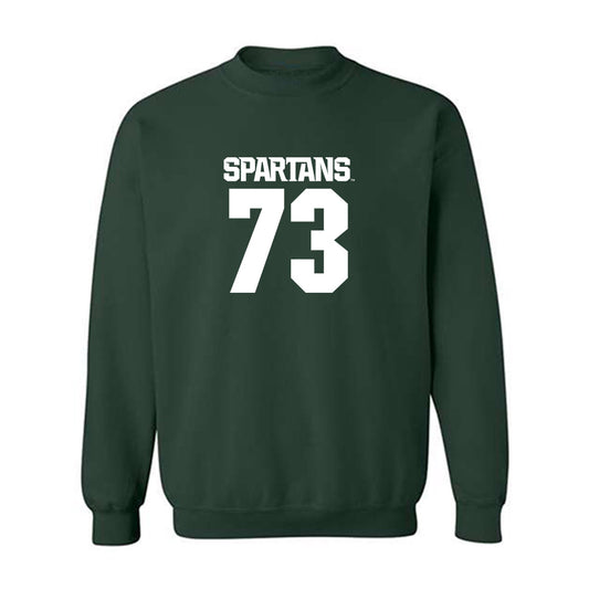 Michigan State - NCAA Football : Rustin Young - Generic Shersey Crewneck Sweatshirt-0