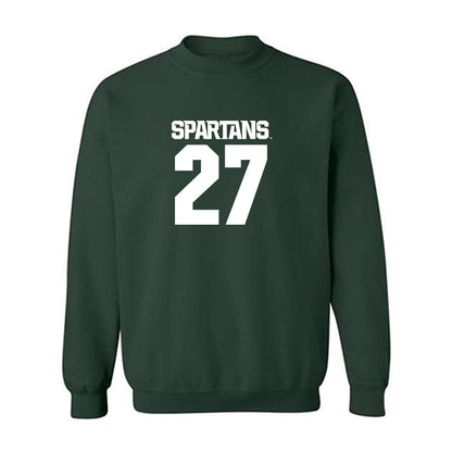 Michigan State - NCAA Football : Darrin Jones Jr - Generic Shersey Crewneck Sweatshirt-0
