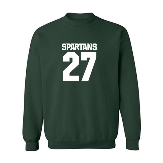 Michigan State - NCAA Football : Darrin Jones Jr - Generic Shersey Crewneck Sweatshirt-0