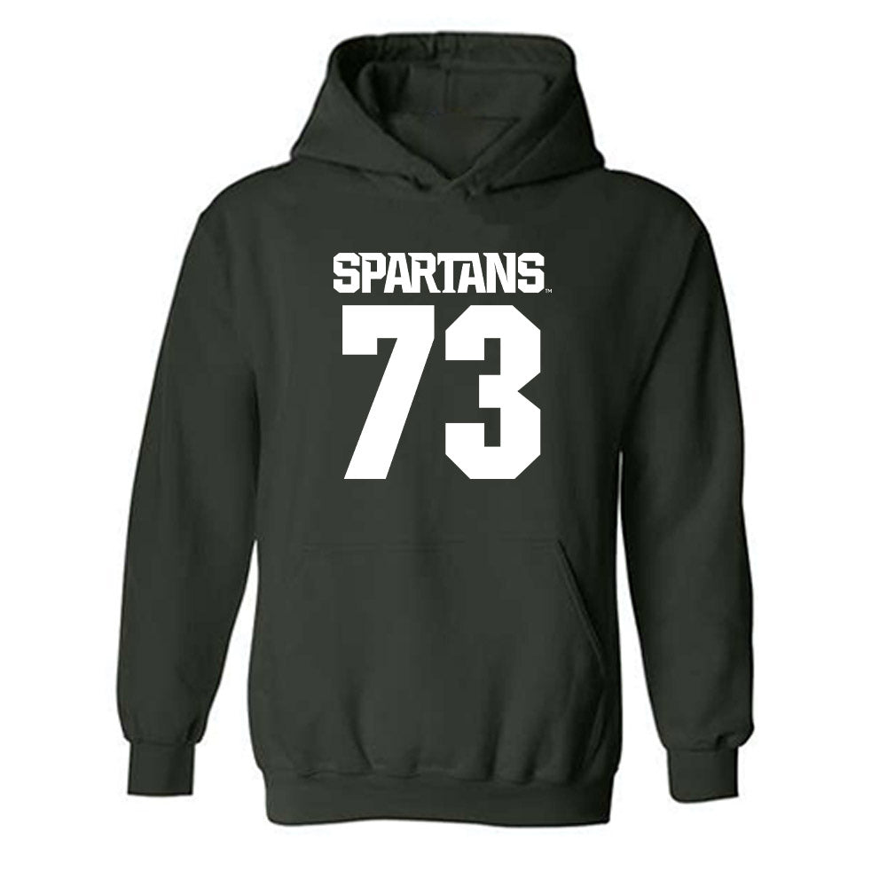 Michigan State - NCAA Football : Rustin Young - Generic Shersey Hooded Sweatshirt-0