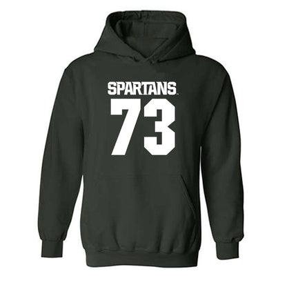 Michigan State - NCAA Football : Rustin Young - Generic Shersey Hooded Sweatshirt-0