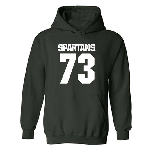 Michigan State - NCAA Football : Rustin Young - Generic Shersey Hooded Sweatshirt-0
