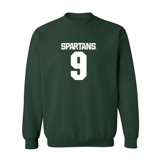 Michigan State - NCAA Women's Basketball : Sara Sambolic - Generic Shersey Crewneck Sweatshirt-0