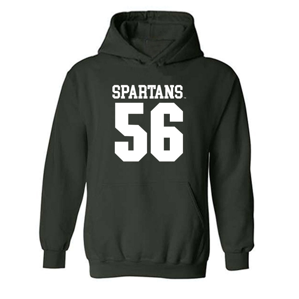 Michigan State - NCAA Football : Christopher Piwowarczyk - Generic Shersey Hooded Sweatshirt