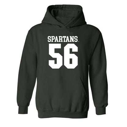 Michigan State - NCAA Football : Christopher Piwowarczyk - Generic Shersey Hooded Sweatshirt