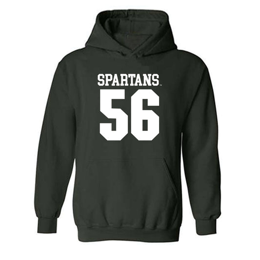 Michigan State - NCAA Football : Christopher Piwowarczyk - Generic Shersey Hooded Sweatshirt