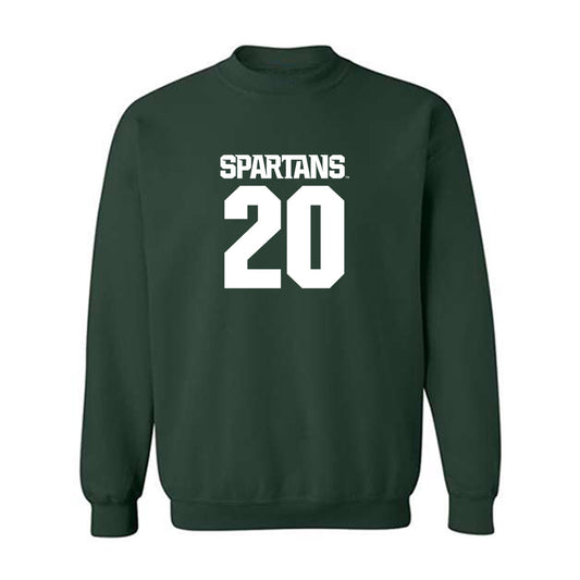 Michigan State - NCAA Softball : Hailey Bila - Generic Shersey Crewneck Sweatshirt-0