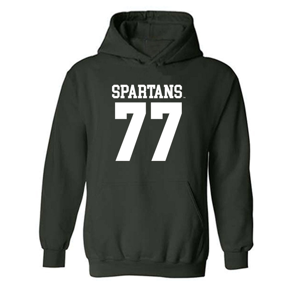 Michigan State - NCAA Football : Andrew Dennis - Generic Shersey Hooded Sweatshirt