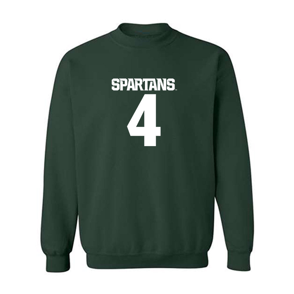Michigan State - NCAA Men's Ice Hockey : Colin Ralph - Generic Shersey Crewneck Sweatshirt-0