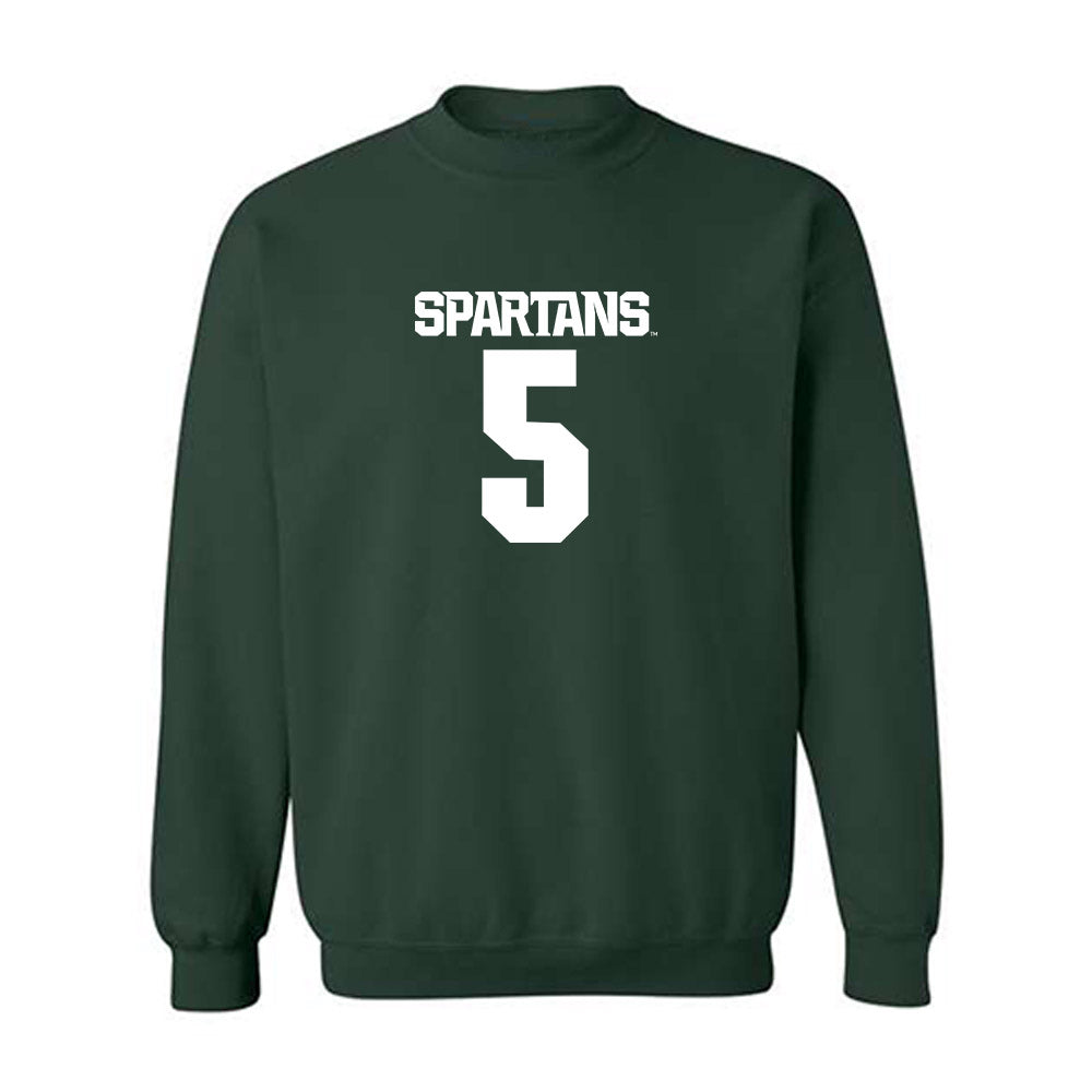 Michigan State - NCAA Men's Ice Hockey : Artyom Levshunov - Generic Shersey Crewneck Sweatshirt-0