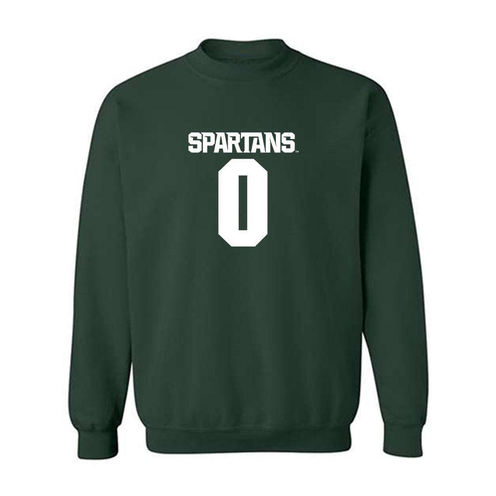 Michigan State - NCAA Men's Basketball : Jaxon Kohler - Generic Shersey Crewneck Sweatshirt-0