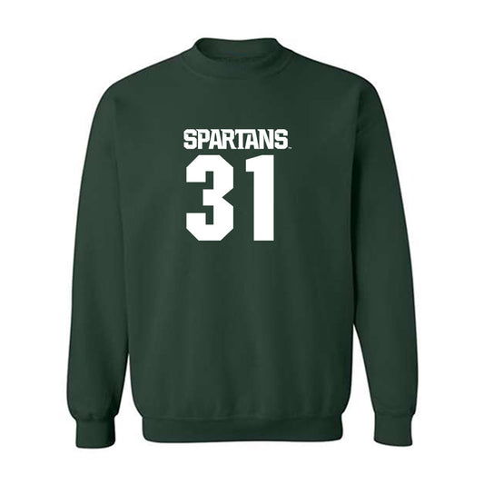 Michigan State - NCAA Men's Ice Hockey : Luca Di Pasquo - Generic Shersey Crewneck Sweatshirt-0