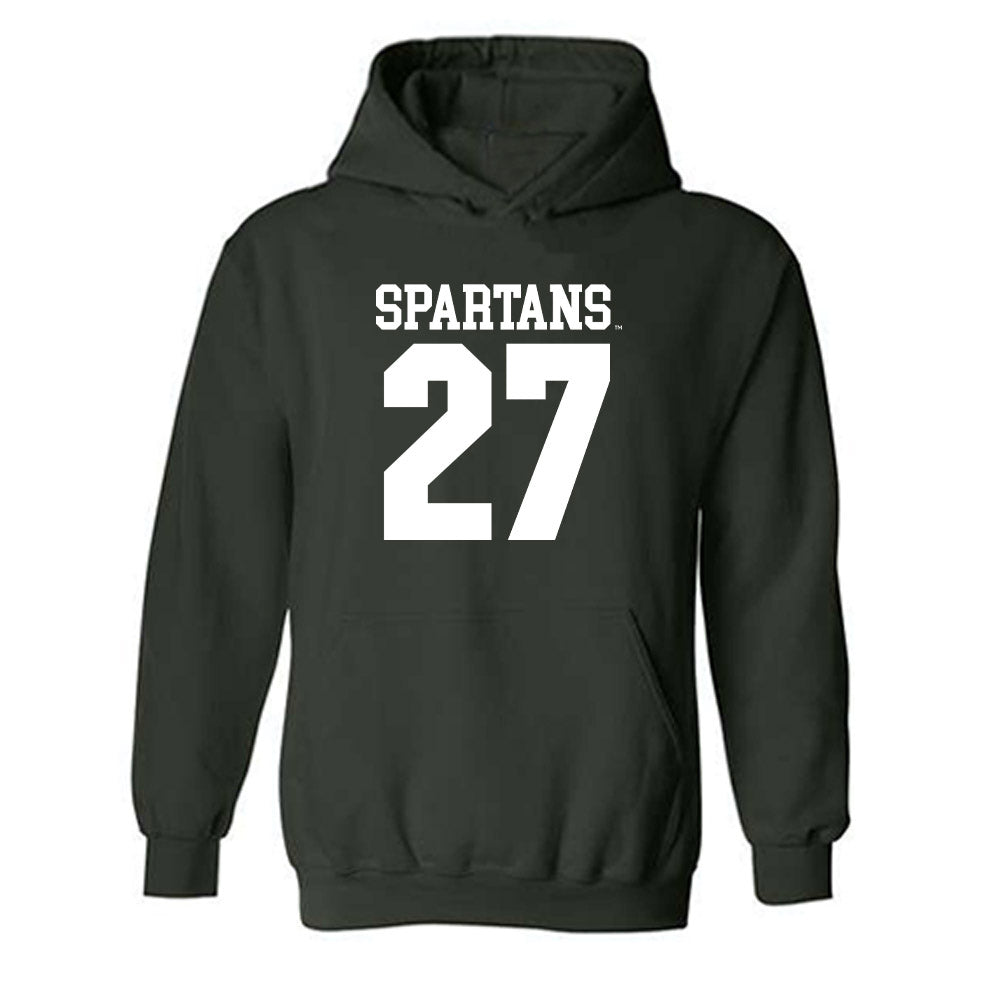 Michigan State - NCAA Football : Makhi Frazier - Generic Shersey Hooded Sweatshirt