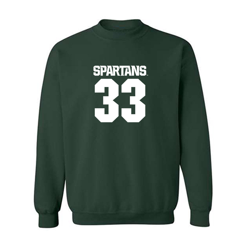 Michigan State - NCAA Women's Volleyball : Mya Bolton - Generic Shersey Crewneck Sweatshirt