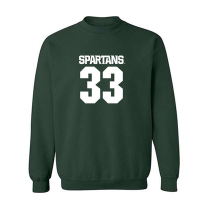 Michigan State - NCAA Women's Volleyball : Mya Bolton - Generic Shersey Crewneck Sweatshirt