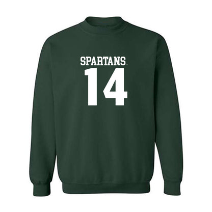 Michigan State - NCAA Men's Soccer : Joshua Adam - Generic Shersey Crewneck Sweatshirt