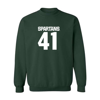 Michigan State - NCAA Football : David Santiago - Generic Shersey Crewneck Sweatshirt-0