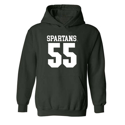 Michigan State - NCAA Football : Benjamin Roberts - Generic Shersey Hooded Sweatshirt