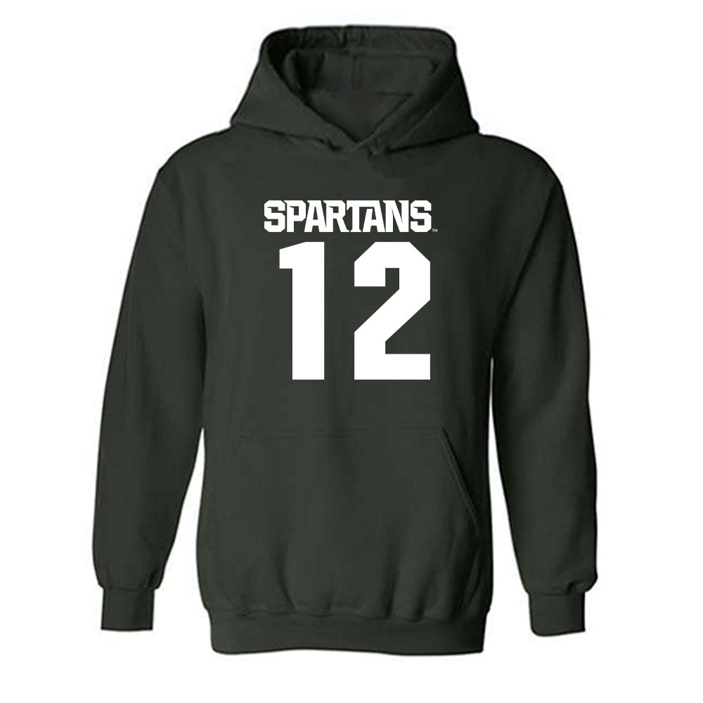 Michigan State - NCAA Men's Tennis : Vuk Radjenovic - Generic Shersey Hooded Sweatshirt-0
