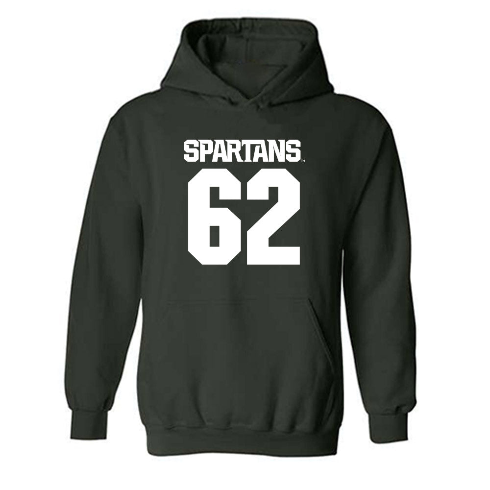 Michigan State - NCAA Football : Justin Bell - Generic Shersey Hooded Sweatshirt-0