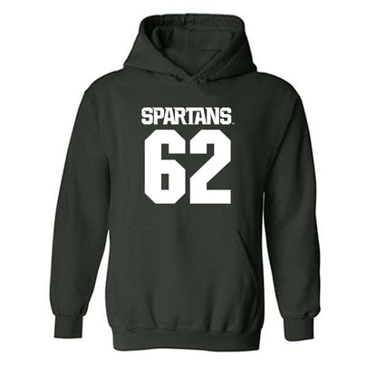 Michigan State - NCAA Football : Justin Bell - Generic Shersey Hooded Sweatshirt-0