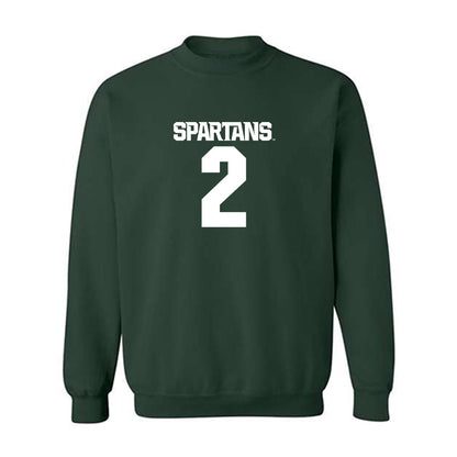 Michigan State - NCAA Men's Ice Hockey : Patrick Geary - Generic Shersey Crewneck Sweatshirt-0